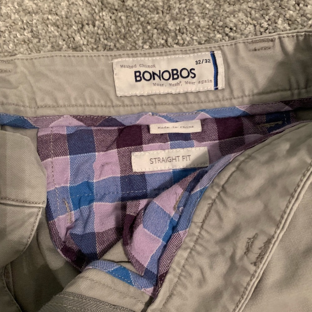 Bonobos men’s gray chinos